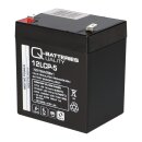 Q-Batteries 12LCP-5 12 V 5 Ah AGM Deep-Cycle-Akku