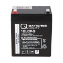 Q-Batteries 12lcp-5 12v - 5Ah agm lead acid battery cycle...