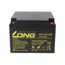 Kung Long WPL26-12N 12V 26Ah AGM Bleiakku M5 Longlife