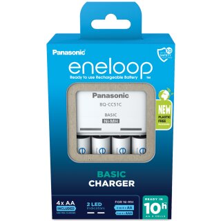 eneloop BQ-CC51 Basic Charger inkl. 4x AA Akkus