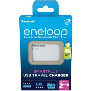 eneloop BQ-CC87 USB in&out Charger inkl. 4x AA Akkus