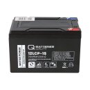 Q-Batteries 12LCP-15 12 V 15 Ah AGM Deep-Cycle-Akku