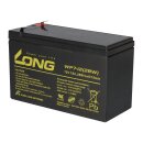 Kung Long WP7-12(28W)/F1 12V 7Ah AGM Bleiakku F1 4,8mm VdS