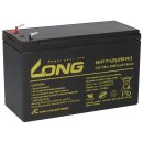 Kung Long WP7-12(28W)/F1 12V 7Ah AGM Bleiakku F1 4,8mm VdS