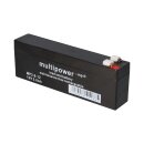 Multipower MP2,6-12 AGM Bleiakku 12V 2,6Ah – F4,8 mm