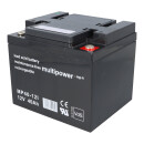 Multipower Blei-Akku MP40-12 Pb 12V 40Ah M6  Schraubanschluss