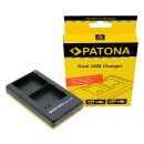 PATONA Dual USB Ladegerät Arlo A-7A A-14 Pro 3 Pro 4