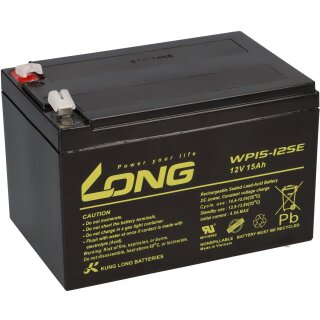 B-Ware Kung Long Akku 12V 15Ah WP15-12SE Batterie AGM zyklenfest