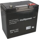 B-Ware Multipower Blei-Akku MP62-12C Pb 12V 62Ah Zyklenfest