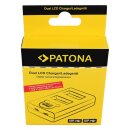 PATONA Dual LCD USB Ladegerät für Fujitsu