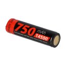 XCell Li-Ion 3,7V / 750mAh AA Mignon Akku PCB Schutzbeschaltung für LED Taschenlampen