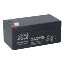 XCell XP3.4-12 AGM Bleiakku 12V 3,4Ah - T1 / Faston 4,8 mm - VdS G125002
