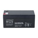 XCell XP3.4-12 AGM Bleiakku 12V 3,4Ah - T1 / Faston 4,8 mm - VdS G125002