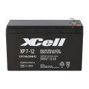 XCell XP7-12F2 AGM Bleiakku 12V 7Ah - T2 / Faston 6,3 mm...