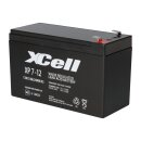 XCell XP7-12F2 AGM Bleiakku 12V 7Ah - T2 / Faston 6,3 mm - VdS G116061