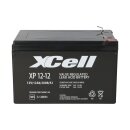 XCell XP12-12F2 AGM Bleiakku 12V 12Ah - T2 / Faston 6,3...