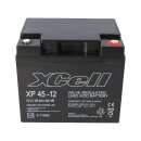 XCell XP45-12 AGM Bleiakku 12V 45Ah - M6-Innengewinde /...