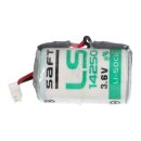 Saft Lithium 3,6V Batterie LS 14250 + JST-SHR-2P...
