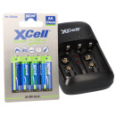 Ladegerät BC-X500 + 4x AA XCell Rechargeable 2700 mAh