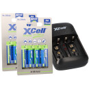 Ladegerät BC-X500 + 8x AA XCell Rechargeable 2700 mAh