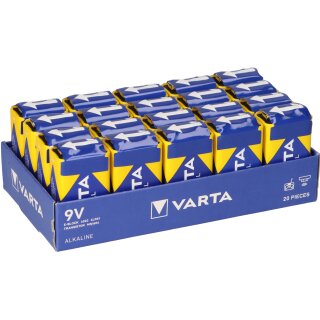 20 Stück Varta 4022 Industrial 9V Block lose