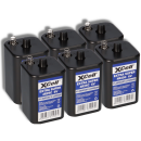 6x XCell 4R25 6V-Block Batterie SET - 6 Volt 9500 mAH