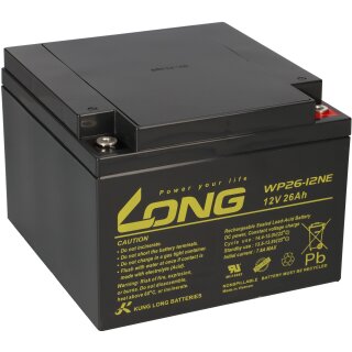 Kung Long Akku 12V 26Ah Pb Batterie Bleigel WP26-12NE zyklenfest AGM