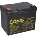 Kung Long Akku 12V 36Ah Pb Batterie Bleigel U1-36NE zyklenfest AGM