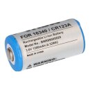 Akku kompatibel zu 16340 / CR123A 3.6V Li-ion 1200mAh