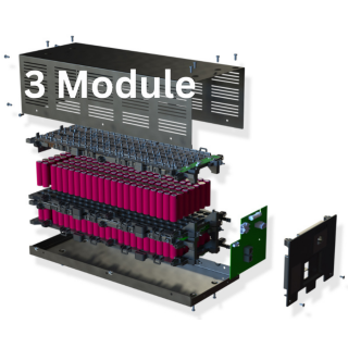 3x BMZ Helios Power-Batteriemodul 51,4V 48,7Ah 2500 Wh