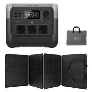 EcoFlow River 2 Pro Portable Powerstation + 110W Solarpanel