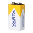 10x VARTA Energy 9V Block Batterie 6LR61 - passend für Rauchmelder, Messgeräte & Audio