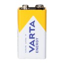 10x VARTA Energy 9V Block Batterie 6LR61 - passend für Rauchmelder, Messgeräte & Audio