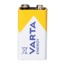 10x VARTA Energy 9V Block Batterie 6LR61 - passend für Rauchmelder, Messgeräte & Audio
