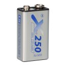 XCell 9V-Block Akku Ni-MH 8,4V 250mAh