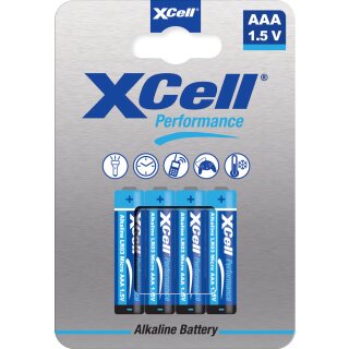 XCell LR03 Alkaline Micro Batterie 4er Blister