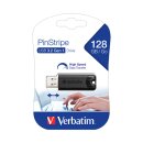 Verbatim USB 3.2 Stick 128GB, PinStripe, schwarz Typ-A,...