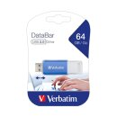 USB 2.0 Stick 64GB, DataBar, blau