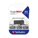 USB 2.0 Stick 64GB, ToughMAX, schwarz