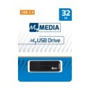 USB 2.0 Stick 32GB, schwarz