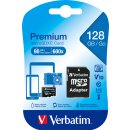 microSDXC Card 128GB, Premium, Class 10, U1 + SD-Adapter