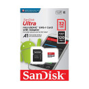 microSDHC Card 32GB, Ultra, Class 10, U1, A1 + SD-Adapter