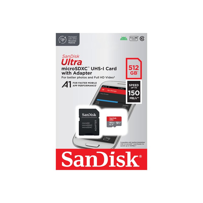 SanDisk Ultra microSDXC Class 10 Speicherkarte 512GB (150 MB/s) - Image 5