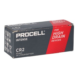 10x Procell Intense CR2 Lithiumbatterie 3V 920mAh