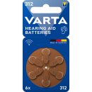 Varta Hearing Aid Batterie 312 PR41 Hörgerätebatterie
