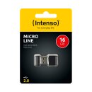 USB 2.0 Stick 16GB, Micro Line, schwarz