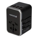 Ladeadapter, Universal Travel, UTA-04, schwarz