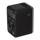 Ladeadapter, Universal Travel, UTA-04, schwarz