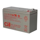 CSB HRL1234W High-Rate Long-Life AGM Bleiakku 12V 8,5Ah 34 W/Zelle bei 15 Min. T2 / Faston 6,3 mm