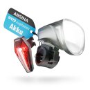 Absina Fahrradlicht Comfort Plus Set Li-lon Akku 3,7V...